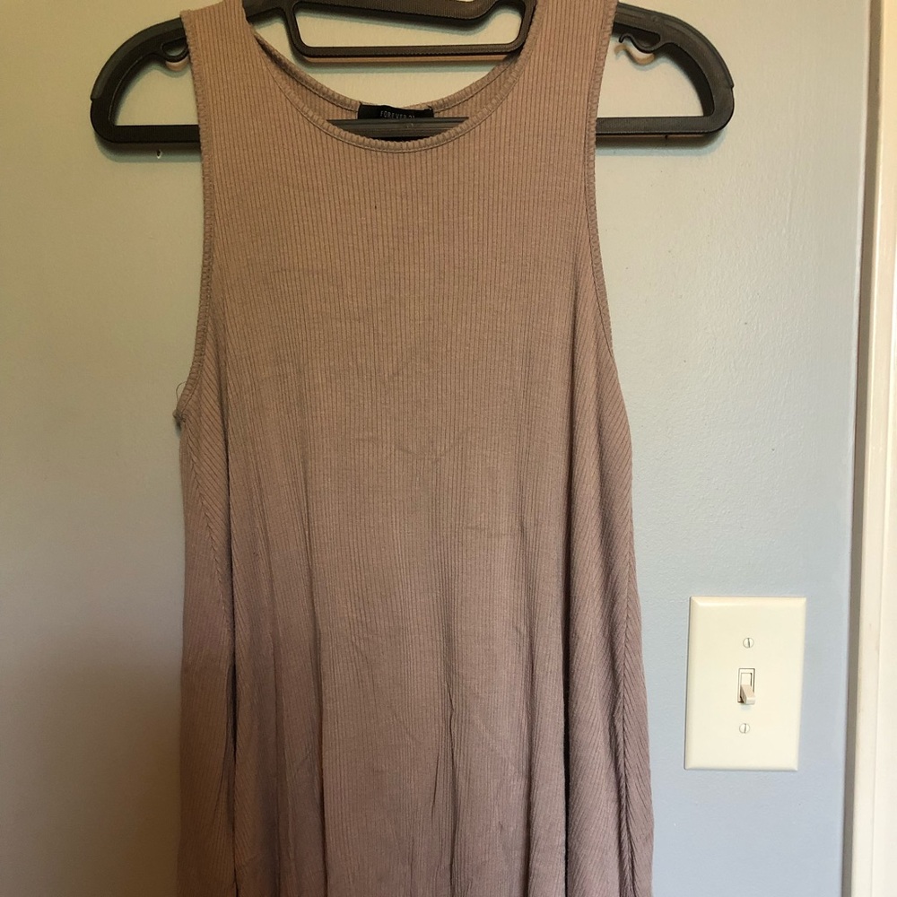 Robbed tank dress